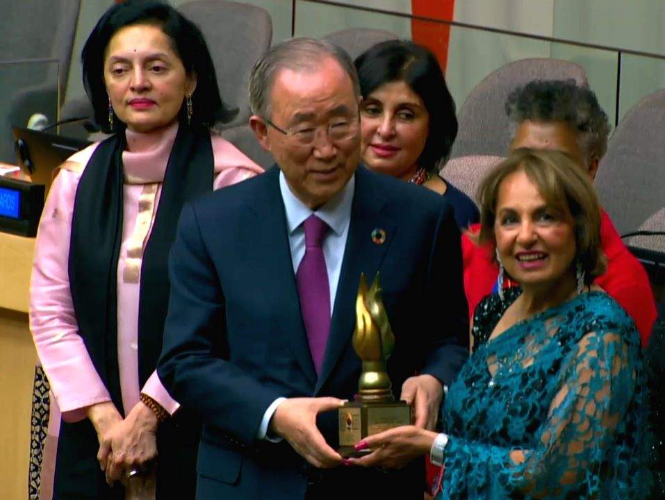 Ex-UN Secy Gen Ban Ki-moon gets Power of One Award from Diwali Foundation USA - Vimarsana News