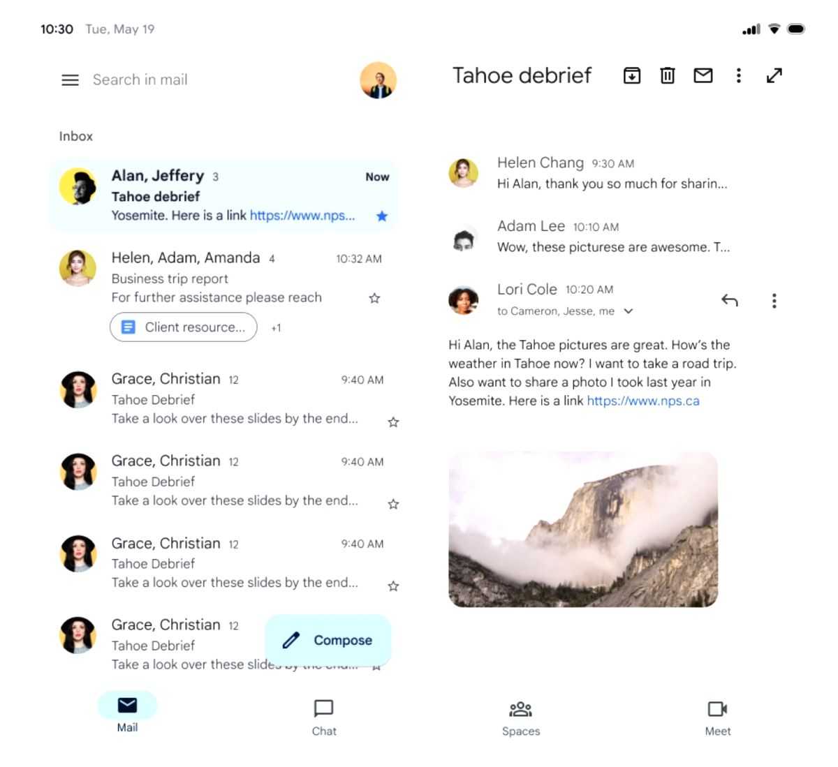 Gmail gets 2-pane view on Android foldables - Vimarsana News