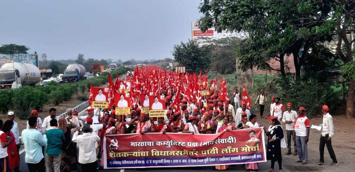 Maha: Farmers' Nashik-Mumbai 'long march' - second round of talks today - Vimarsana News