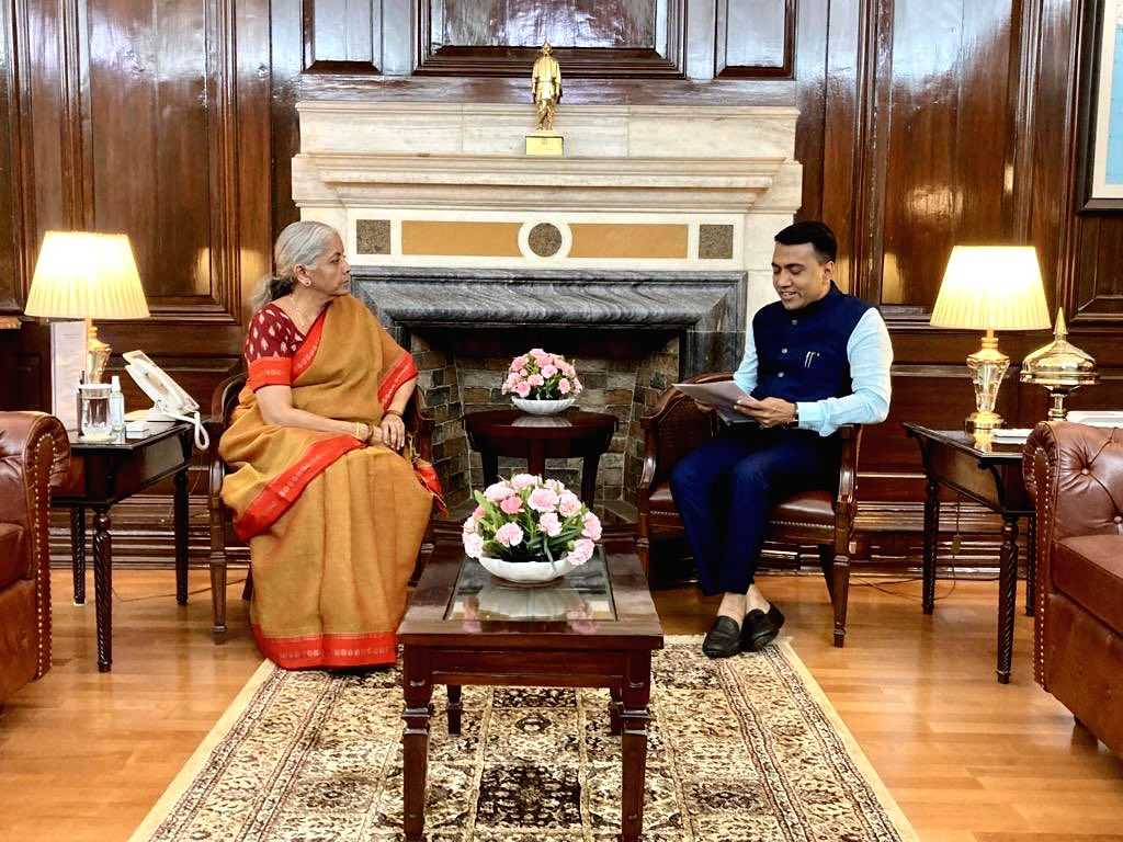 Goa CM meets Sitharaman, seeks support for national games, other developmental works - Vimarsana News