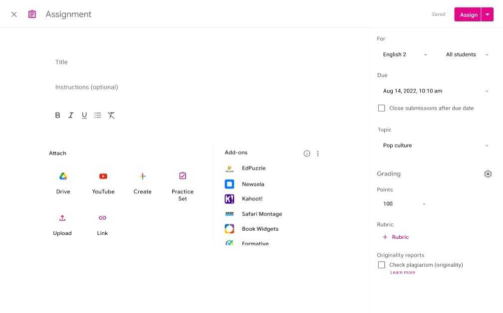 Google Classroom getting feature to disable submissions after due date - Vimarsana News
