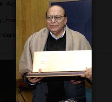 Eminent Urdu scholar Professor Gopi Chand Narang passes away - Vimarsana News