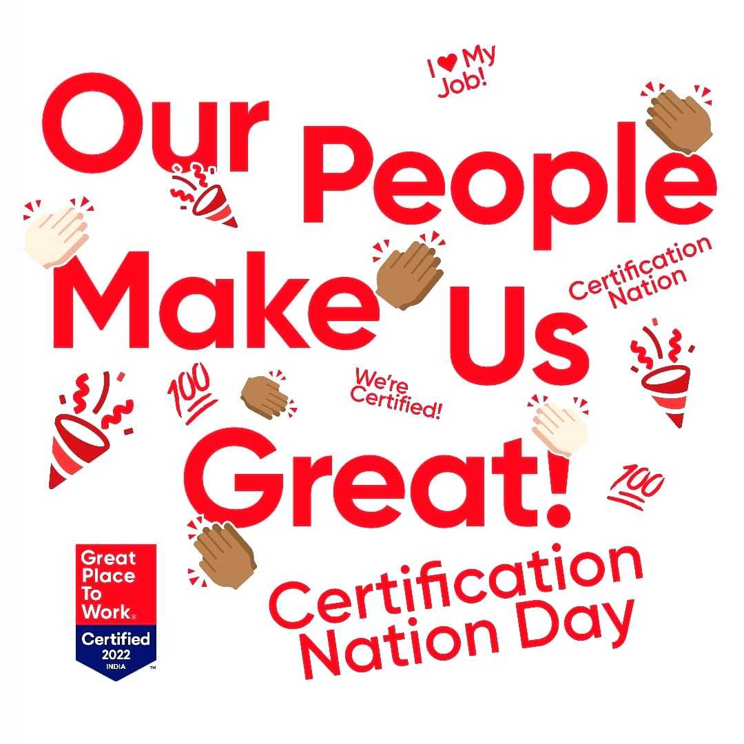 'Great Place to Work' celebrates the 1st edition of 'Certification Nation Day' in India - Vimarsana News