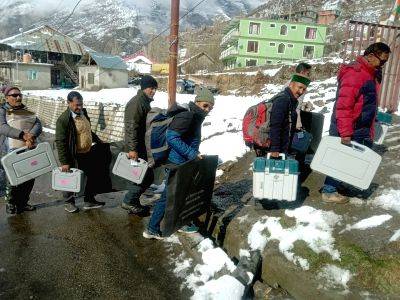 Himachal's remotest polling station set up at over 2,800 metres - Vimarsana News
