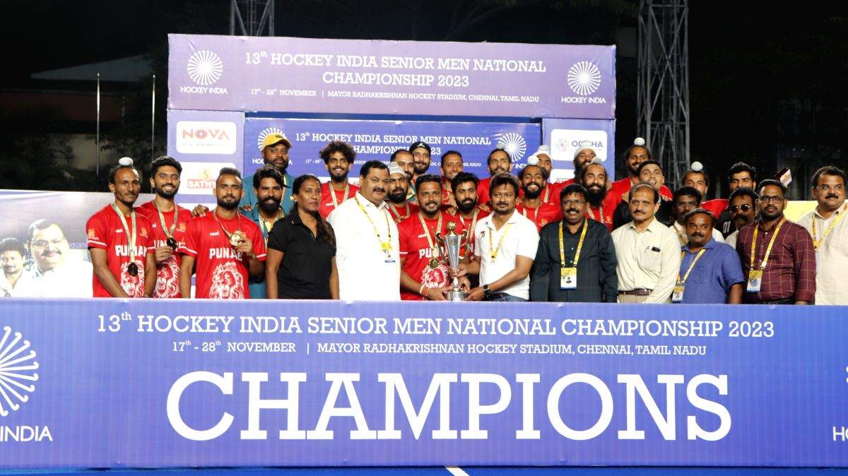 Hockey Punjab lifts 13th Hockey India Senior Men National Championship 2023 trophy - Vimarsana News