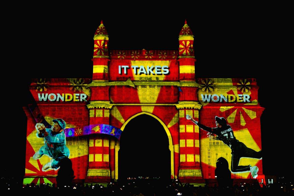 ICC, BCCI showcase special 3D projection of 2023 World Cup moments on Gateway of India - Vimarsana News