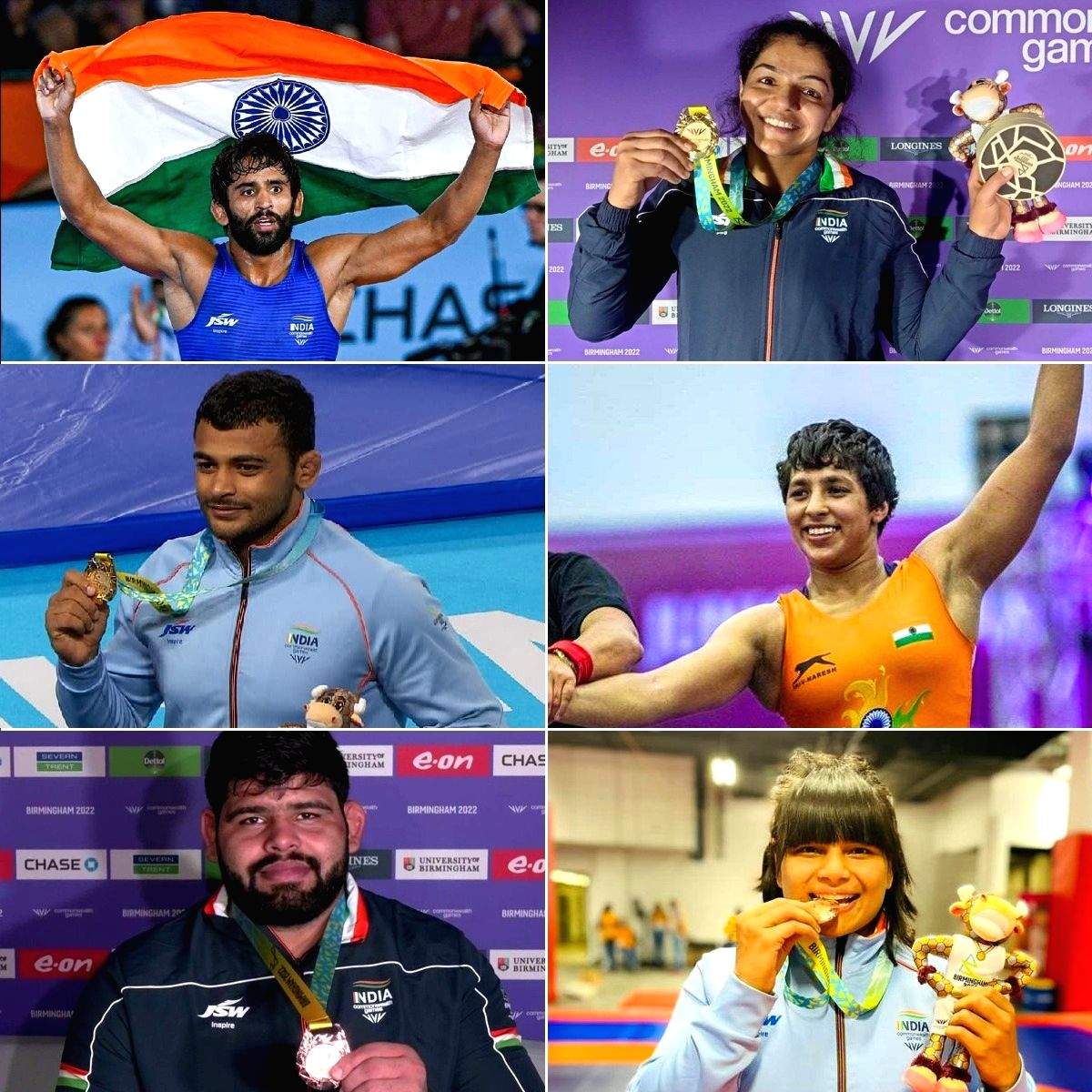 India at Birmingham 2022: Wrestlers, lifters and athletes steal the show; paddler Sharath the top performer - Vimarsana News