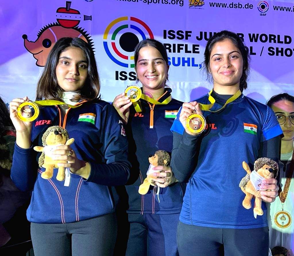 India's women Pistol shooters make it five out of five wins at Suhl Junior World Cup - Vimarsana News