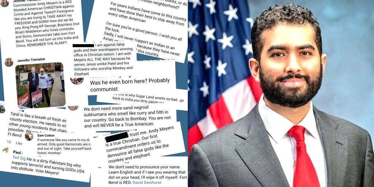 Indian-American Texas county commissioner candidate racially targeted - Vimarsana News