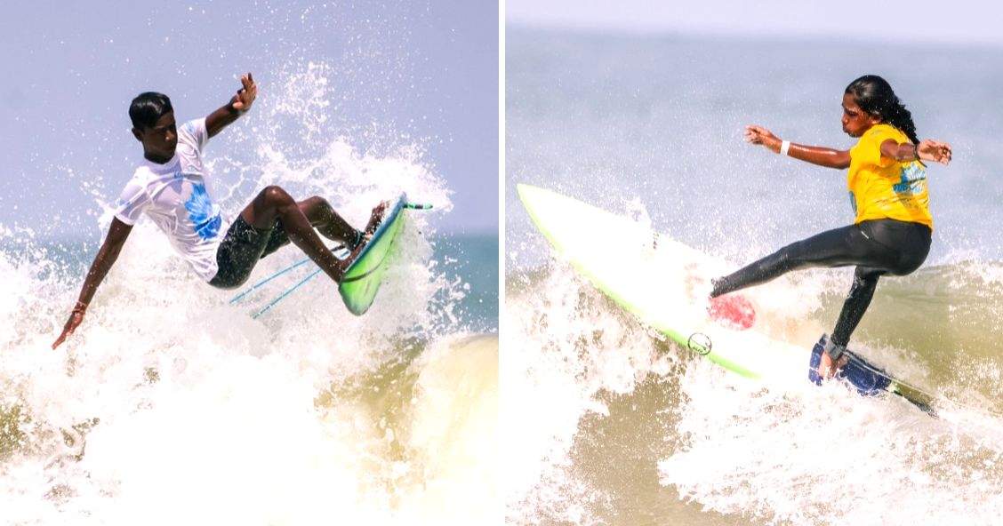 Indian Open of Surfing: Teenagers Kishore Kumar, Kamali Moorthy win double on first day - Vimarsana News