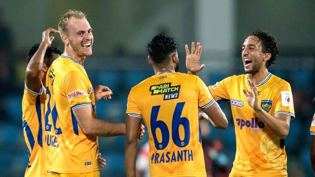 ISL 2022-23: El Khayati set new league record as Chennaiyin FC hammer NorthEast United FC 7-3 - Vimarsana News