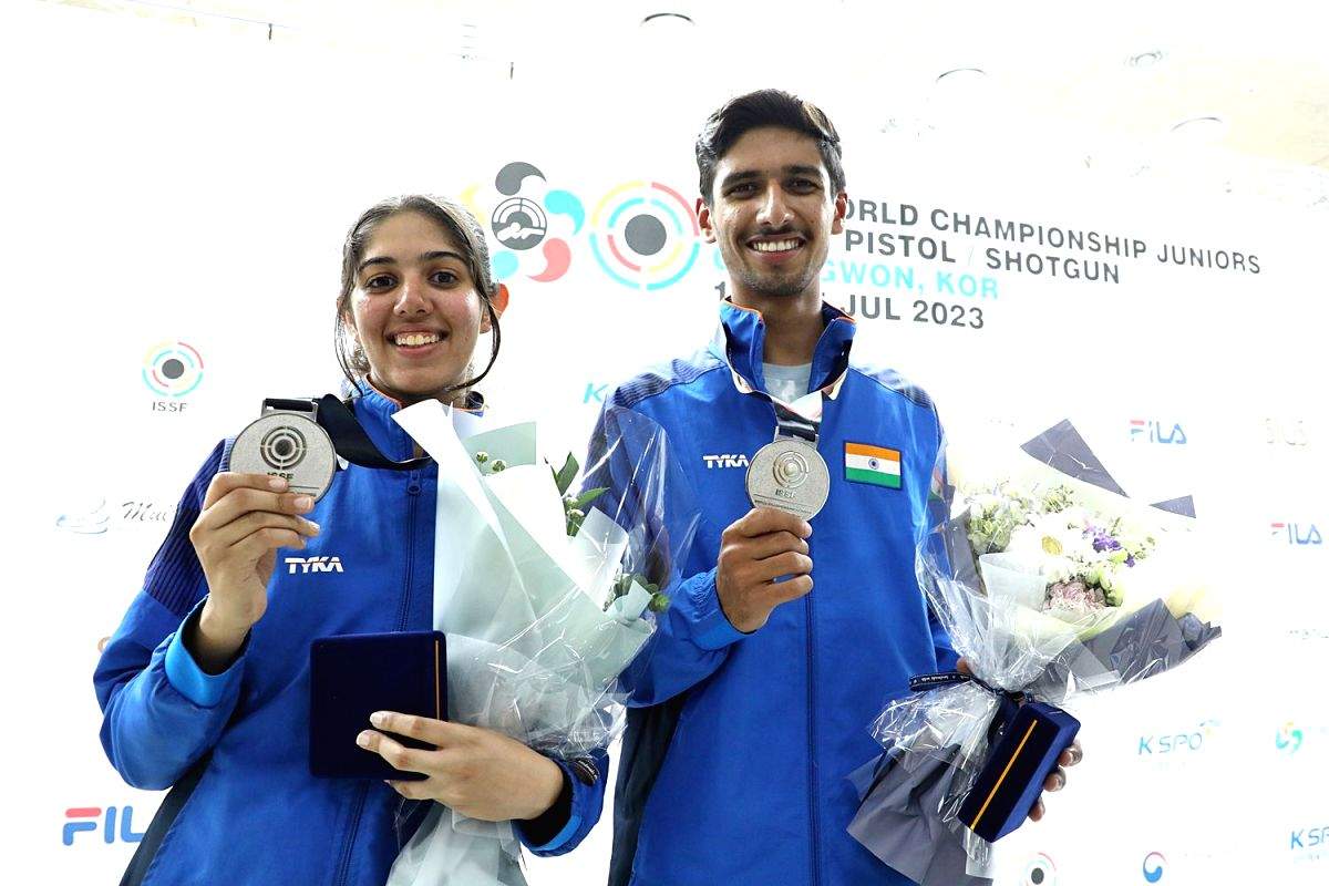 ISSF Junior Worlds: Harmehar, Sanjana win silver in skeet mixed team event - Vimarsana News