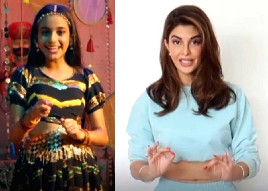 Jacqueline shakes leg with child star Aadya Sharma - Vimarsana News