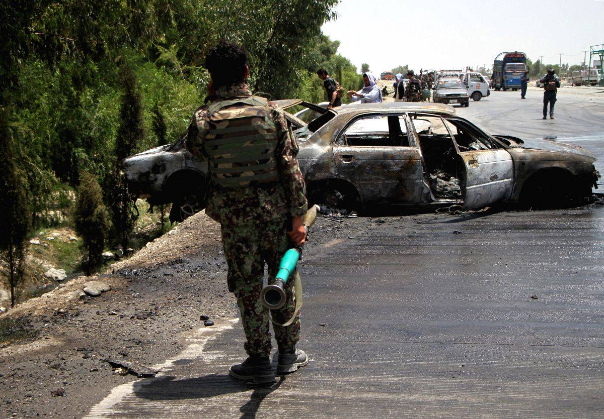 Explosion rocks Afghan education office, 1 dead