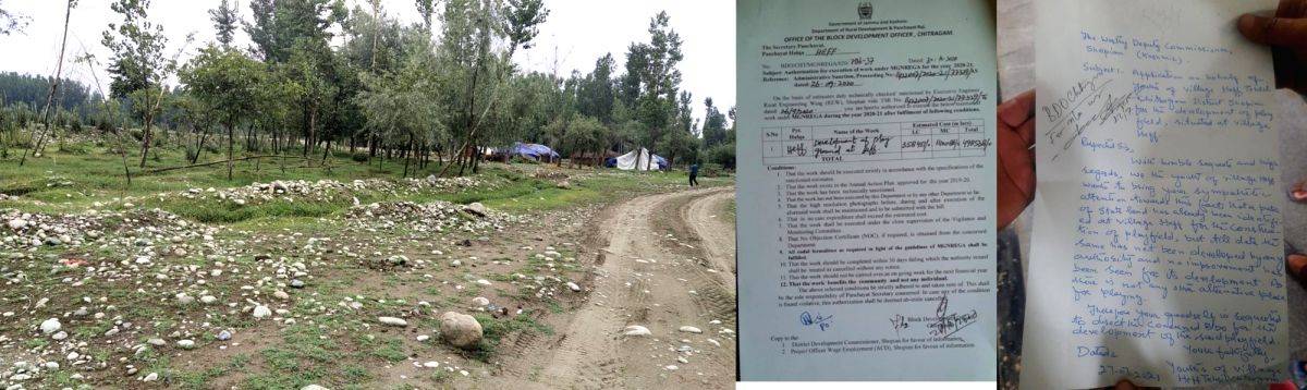 Kashmiri youth in Heff, fed up with government delays, construct their own cricket pitch - Vimarsana News