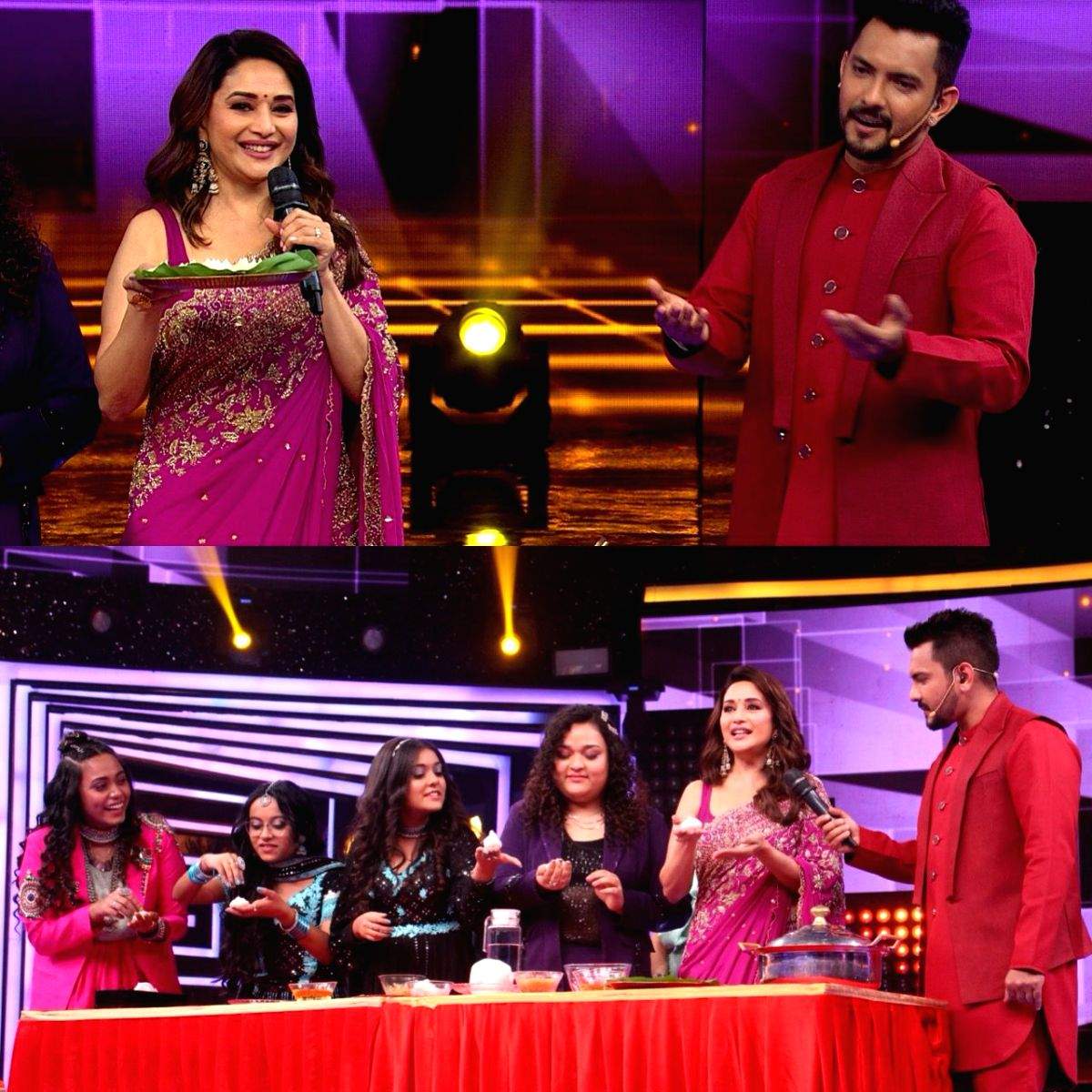 Madhuri Dixit makes Ukadiche Modak on sets of 'Sa Re Ga Ma Pa' - Vimarsana News