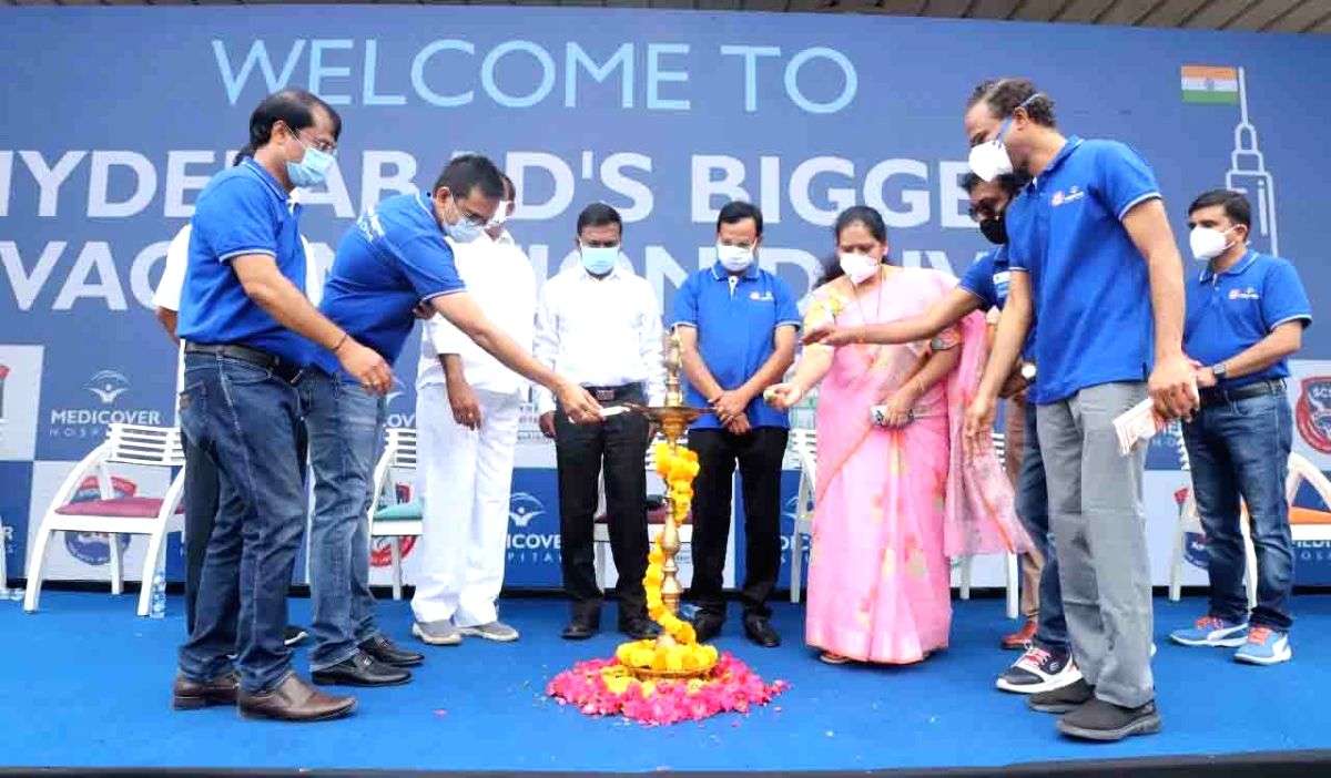 Mega vaccination drive held at Hitex, Hyderabad - Vimarsana News