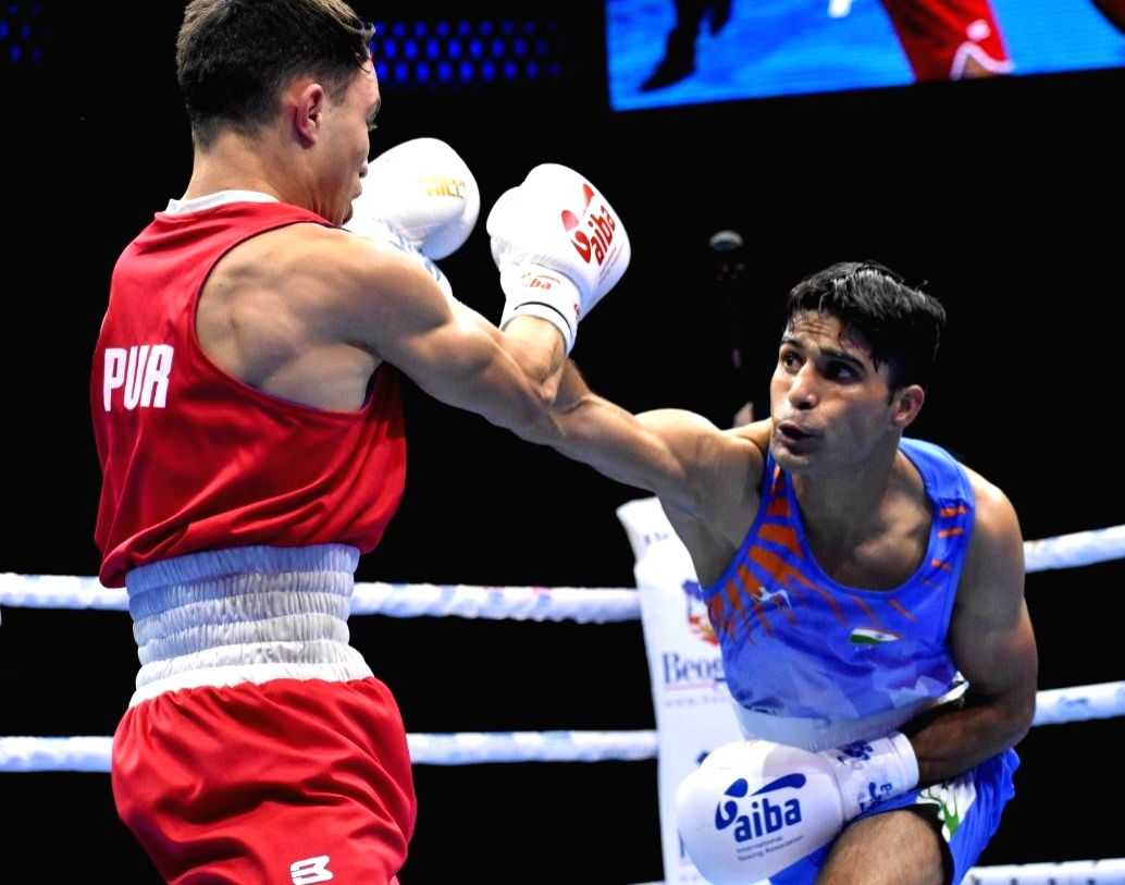 Men's World Boxing: Akash, Narender storm into quarter-finals (ld) - Vimarsana News