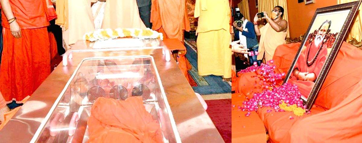 Mortal remains of Mahant Giri to be taken out on 'nagar yatra' today - Vimarsana News