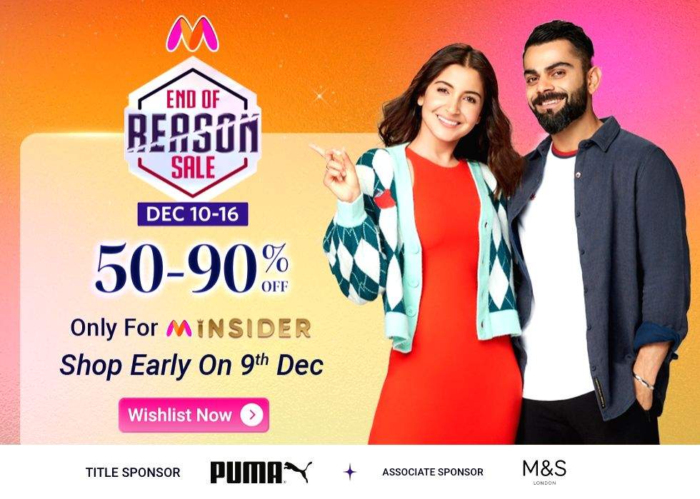 Myntra's EORS 17 to cater to 5 mn shoppers with 17 lakh styles from Dec 10-16 - Vimarsana News