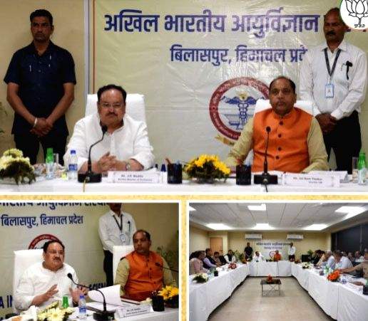 Nadda reviews construction of AIIMS in Himachal - Vimarsana News