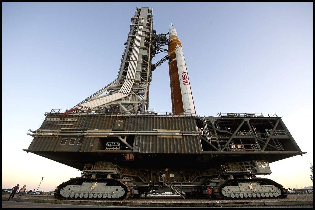 NASA's Artemis 1 mega SLS moon rocket makes public debut - Vimarsana News