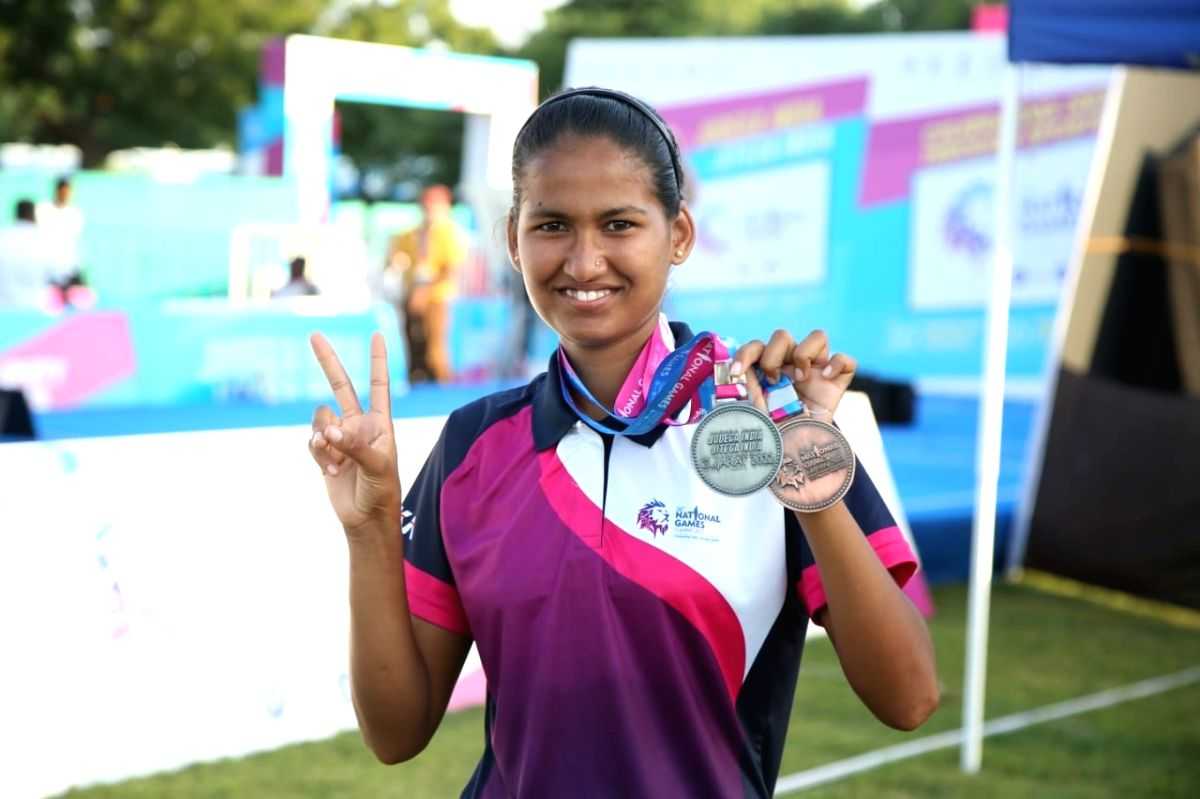 National Games: Scouted by SAG 8 years ago, Amita Rathva makes the state proud with individual silver, team bronze - Vimarsana News