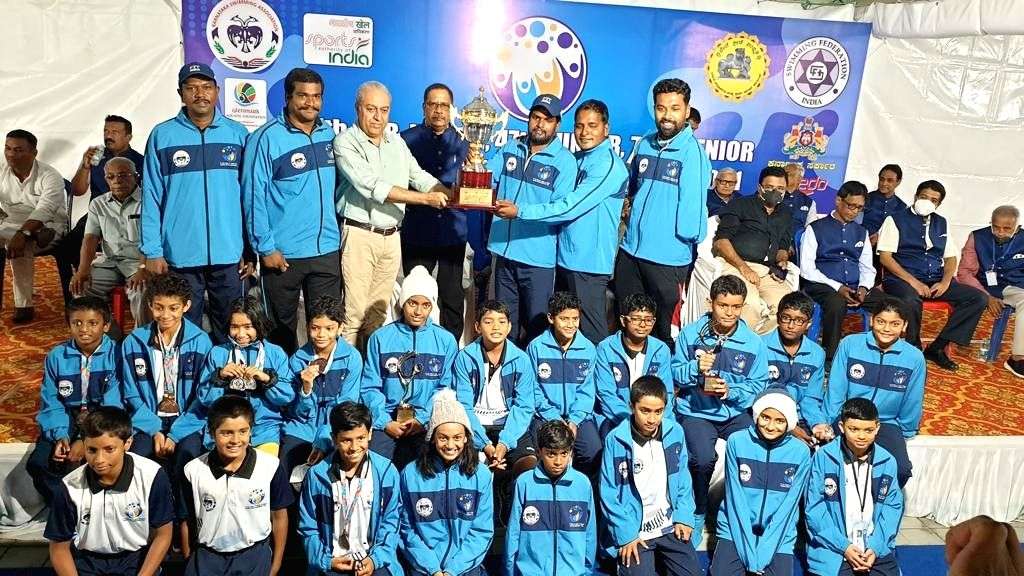National swimming: Dhinidhi, Nina set national records; Karnataka emerge champions - Vimarsana News
