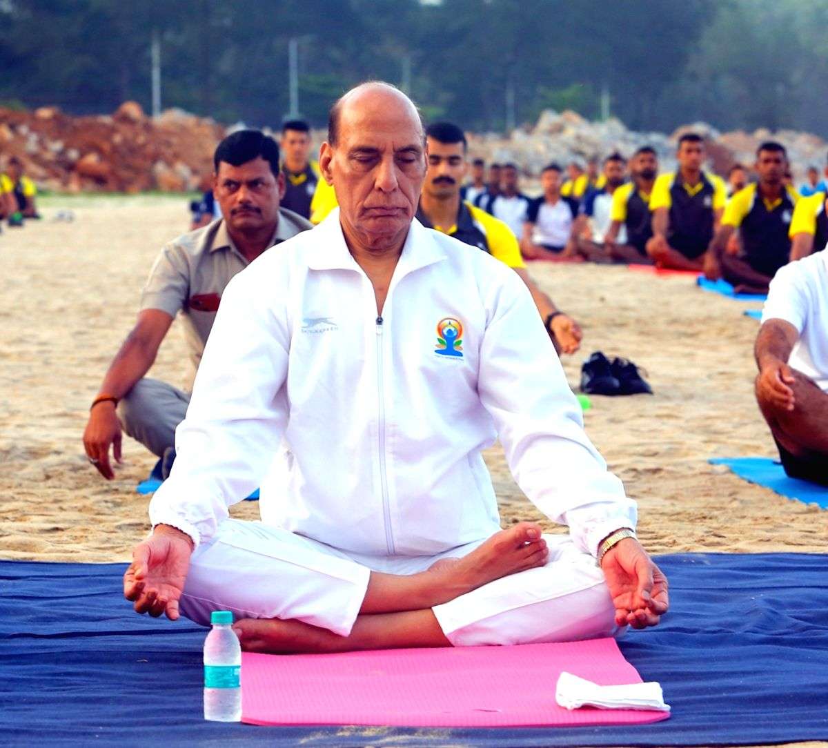 Naval officers to perform yoga on board INS Vikrant, Rajnath to join - Vimarsana News