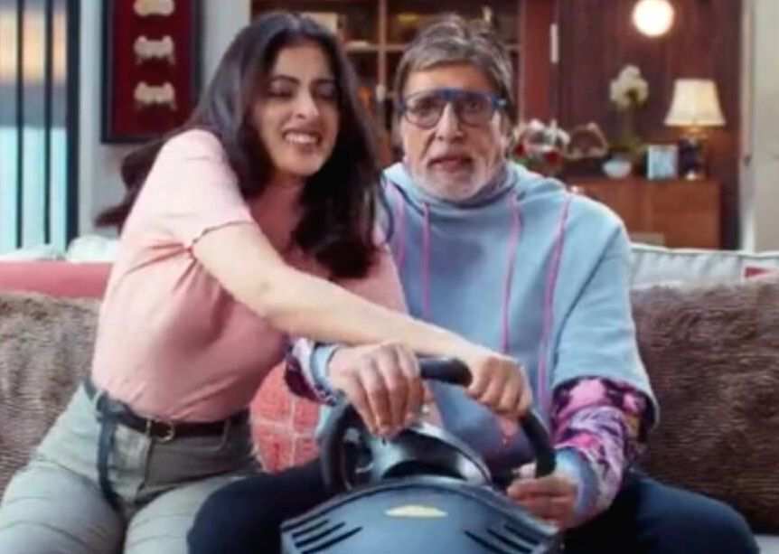 Navya, teams up with grandpa Big B for a banking commercial - Vimarsana News