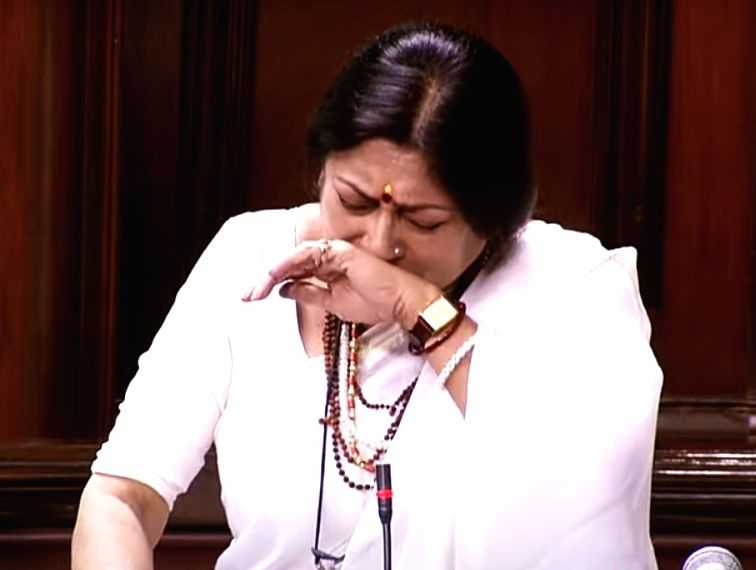 BJP MP Rupa Ganguly breaks down in RS while raising Birbhum incident - Vimarsana News