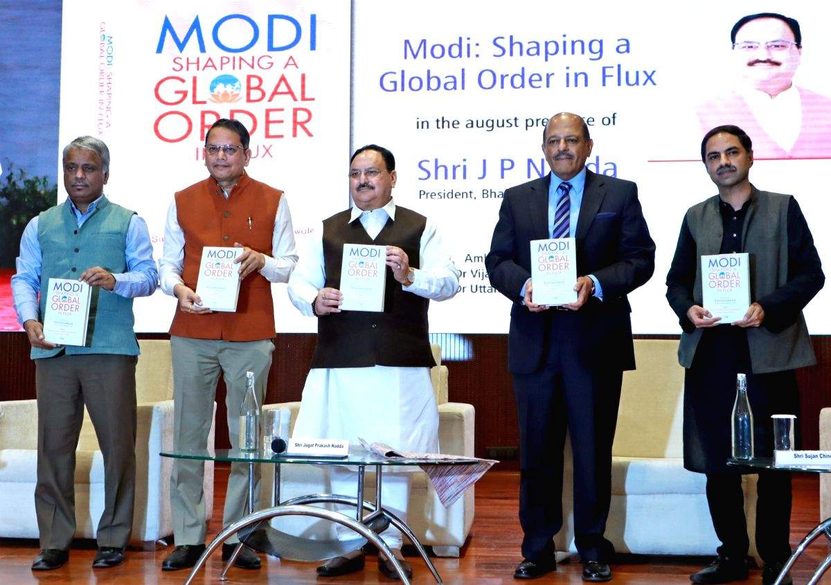 Nadda launches book 'Modi: Shaping a Global order in flux' - Vimarsana News