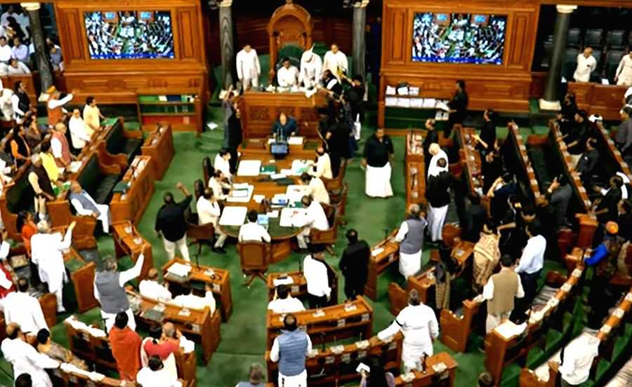 Lok Sabha adjourned for the day amid Oppn protests - Vimarsana News