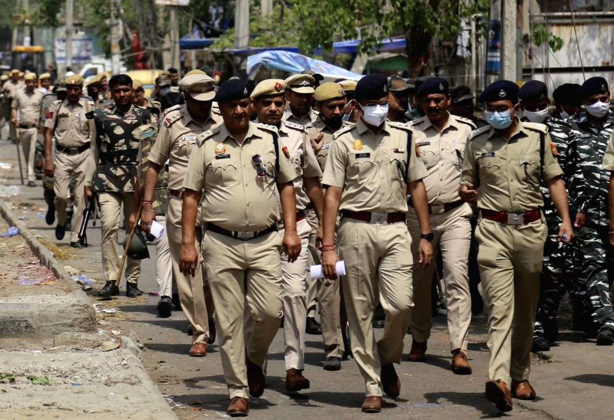 Heavy police deployment in Jahangirpuri ahead of anti-encroachment drive - Vimarsana News