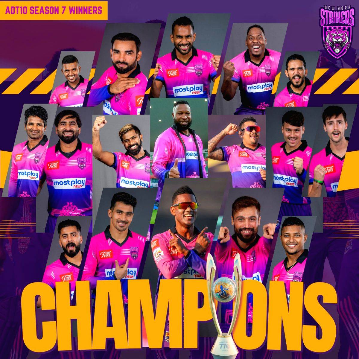 New York Strikers emerge as the new champions of Abu Dhabi T10 - Vimarsana News
