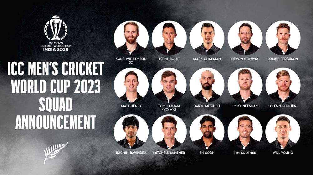 New Zealand squad named for World Cup, Kane Williamson to lead - Vimarsana News
