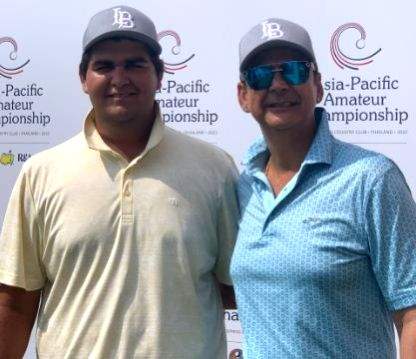 Nikhil Chopra takes time off T20 WC commentary to caddie for son Krishnav at Asia-Pacific - Vimarsana News