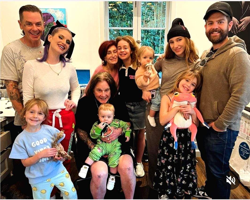 Ozzy Osbourne celebrates 75th b'day with family, cuddles with grandson - Vimarsana News