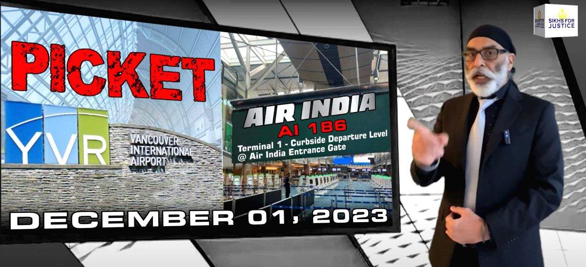 Pannun gives call to 'picket' outbound Air India flights in Canada on Dec 1 - Vimarsana News