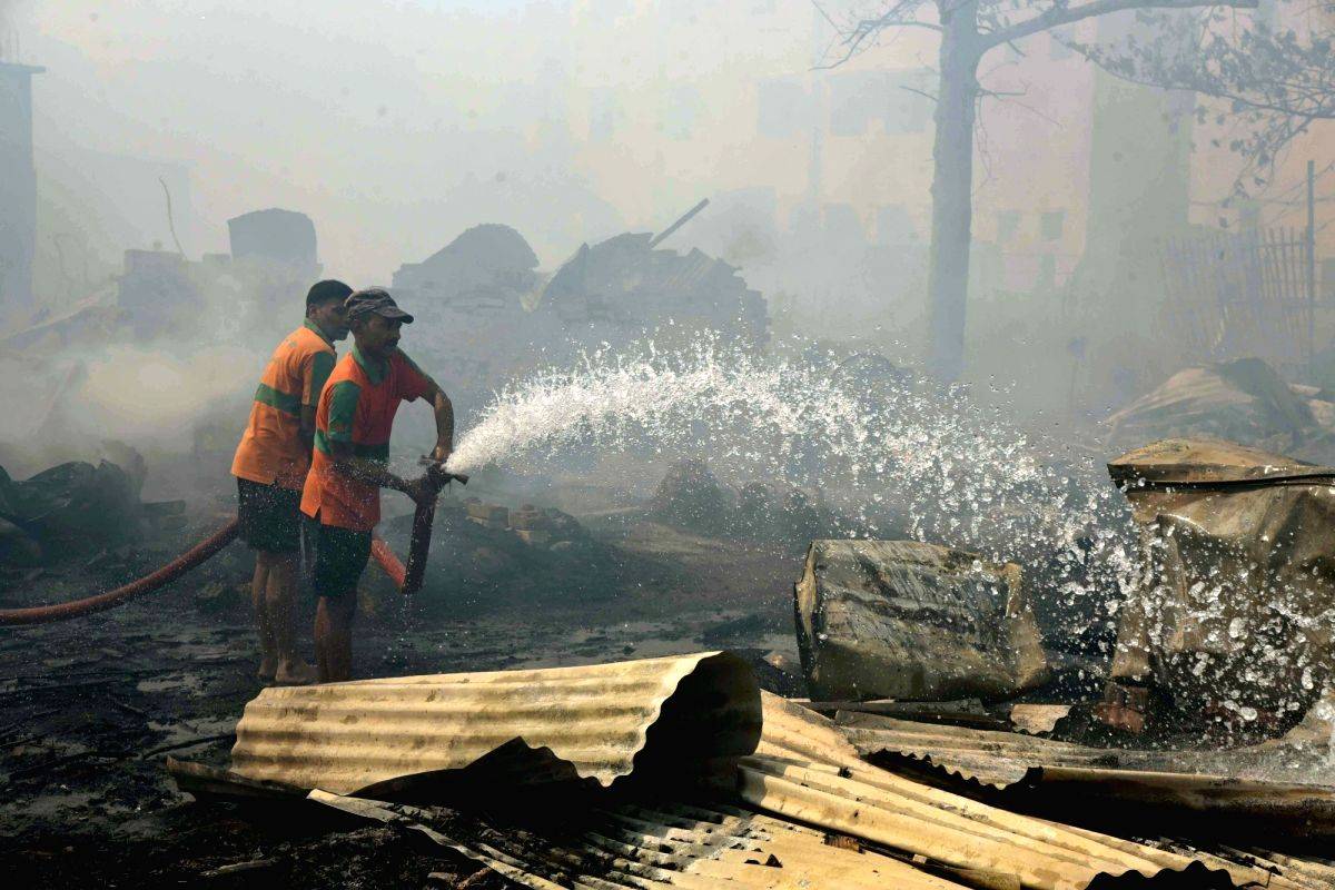 Two women, infant rescued from burning house in Delhi's Rohini - Vimarsana News