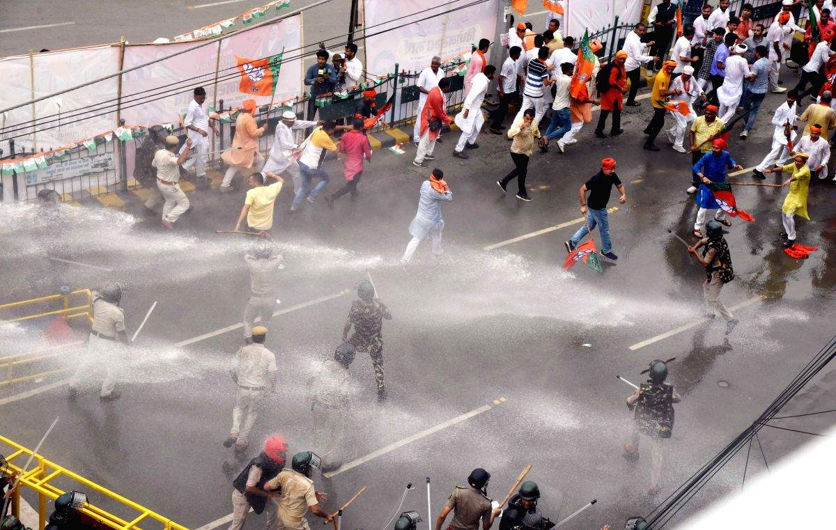 Samrat Chaudhary, Vijay Sinha among 63 BJP leaders booked for Patna violence - Vimarsana News
