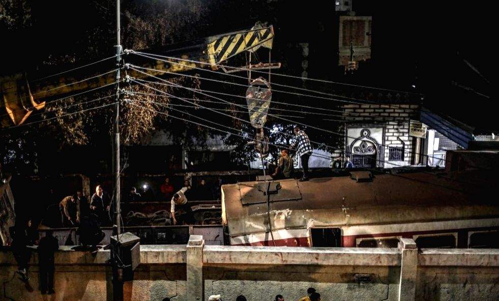 2 killed, 16 injured after train derails in Egypt - Vimarsana News