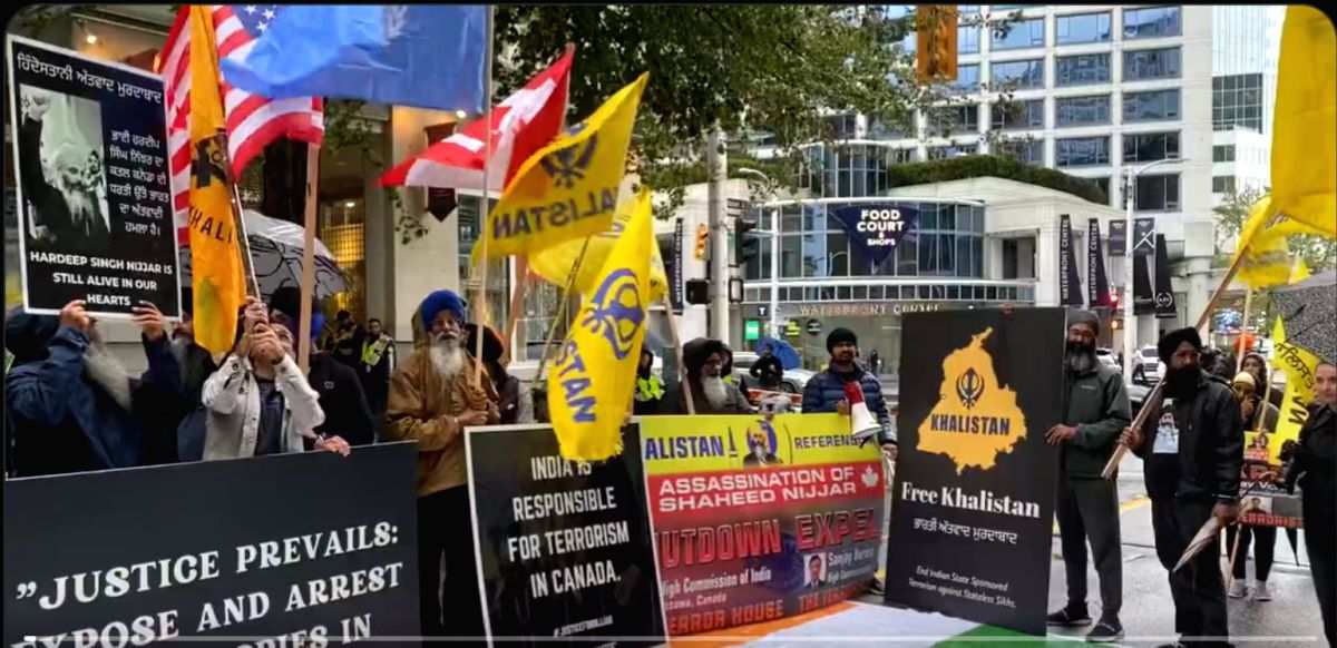 Pro-Khalistani protests held outside Indian diplomatic missions in Canada - Vimarsana News