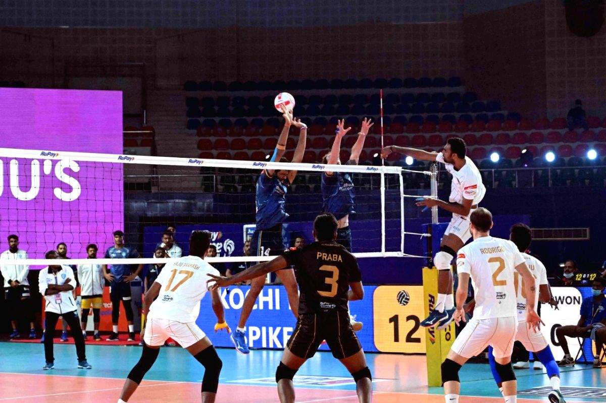PVL: Ahmedabad Defenders clinch thriller against Kochi Blue Spikers, top the table - Vimarsana News
