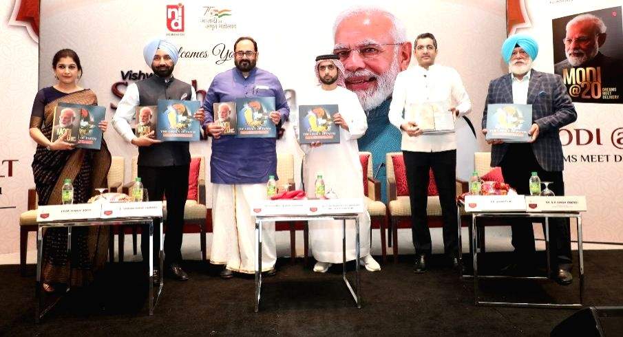 Union Minister Rajiv Chandrashekhar releases two books on PM Modi in Dubai - Vimarsana News