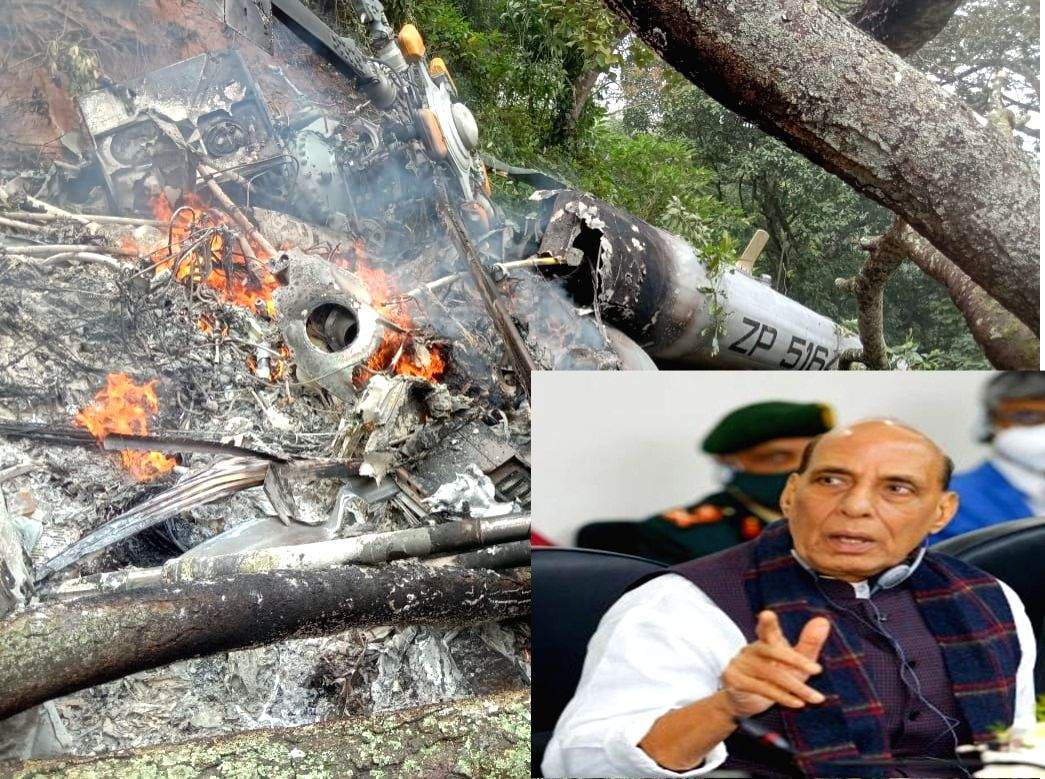 Rajnath Singh likely to brief Parliament on chopper crash - Vimarsana News