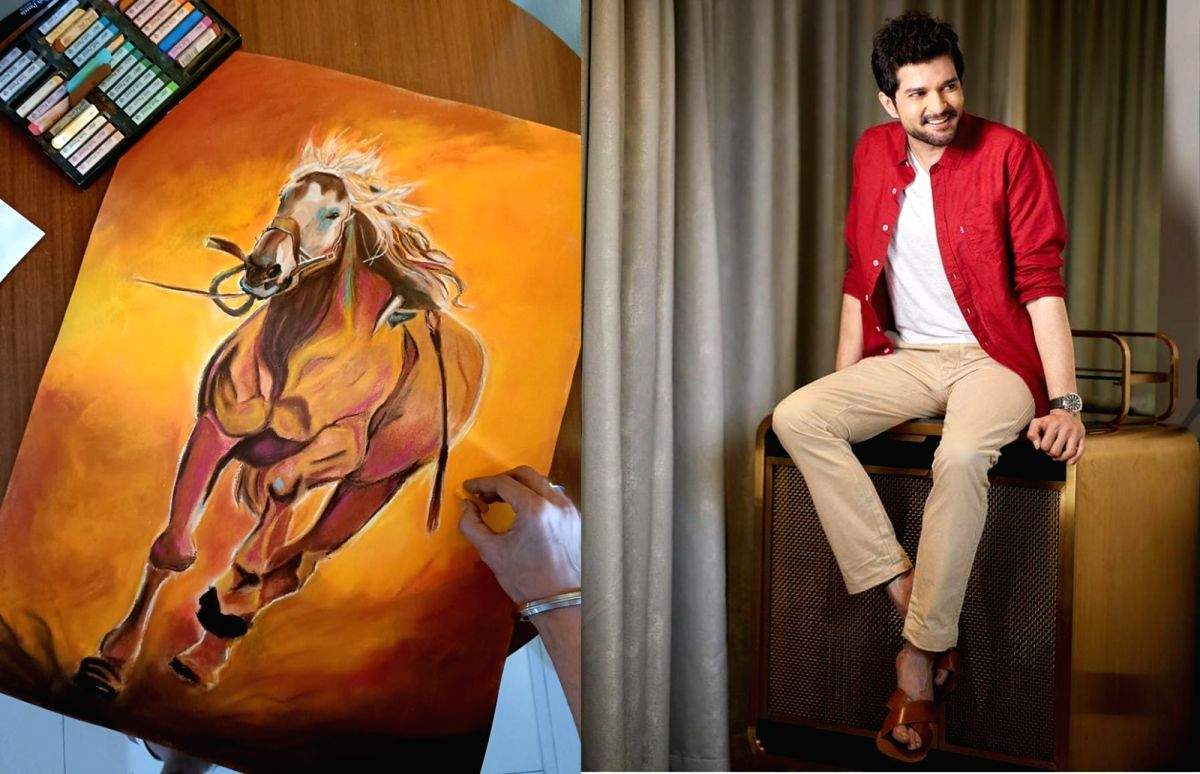 Raqesh Bapat unveils his first painting, will dedicate it to his father - Vimarsana News