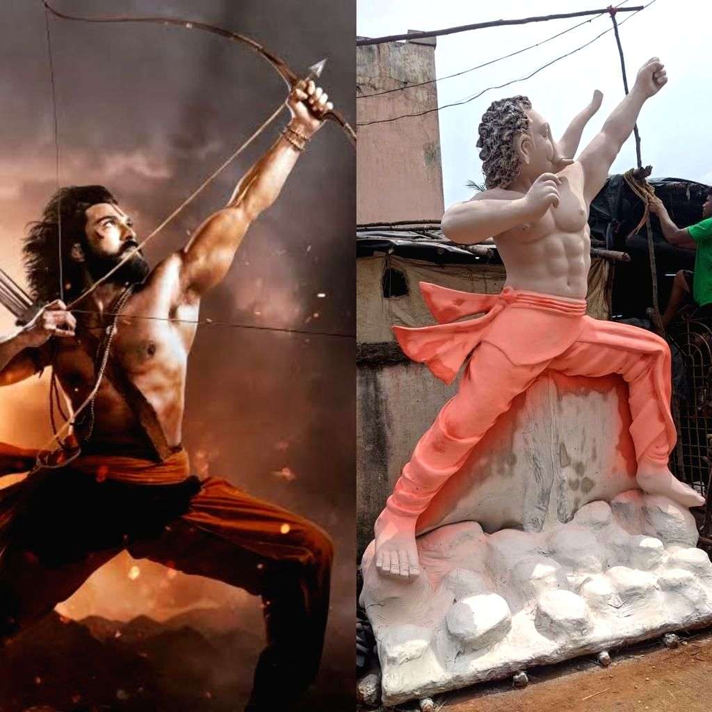 Film avatars of Allu Arjun, Ram Charan trend in Ganesh Chaturthi pandals - Vimarsana News