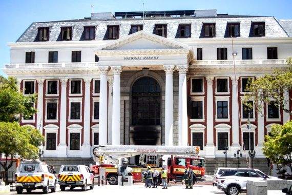 S.African Parliament fire allegedly started by boxes, paper, petrol - Vimarsana News