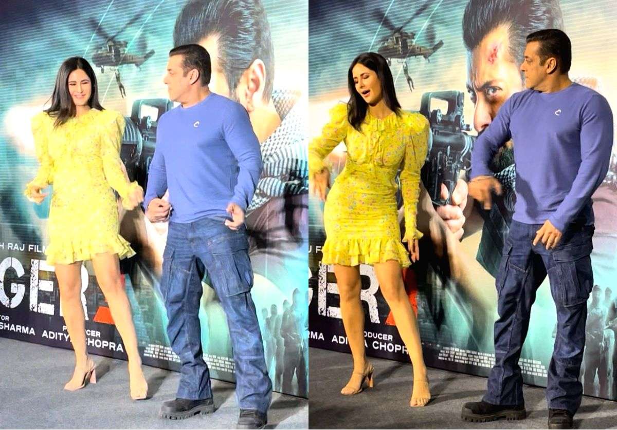 Salman, Katrina groove to 'Leke Prabhu Ka Naam' at 'Tiger 3' screening - Vimarsana News